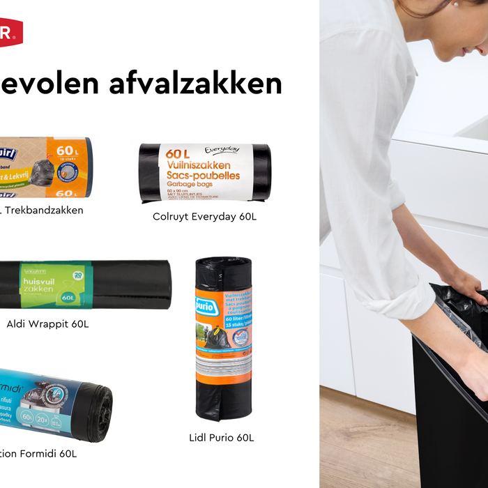 Curver Decobin Prullenbak - 65L - Rechthoekig - Zwart