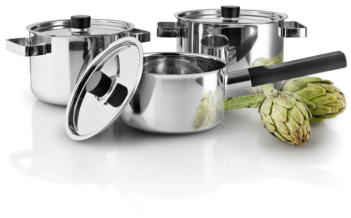 3 Delige Pannenset, RVS - Eva Solo |  Nordic Kitchen