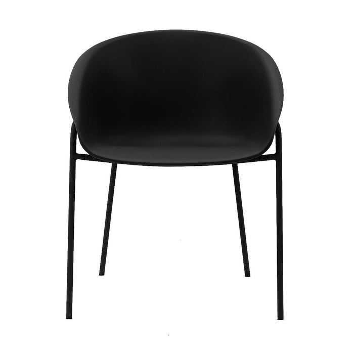 DS4U - Ella kunststof eetkamerstoel - zwart