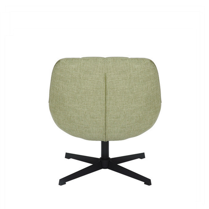 Bronx71 Draaifauteuil met hocker Santa linnen olijfgroen