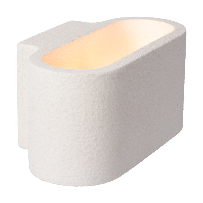 Atmooz Juan Wandlamp - 18x10x9 cm - Wit Gips - Modern Design