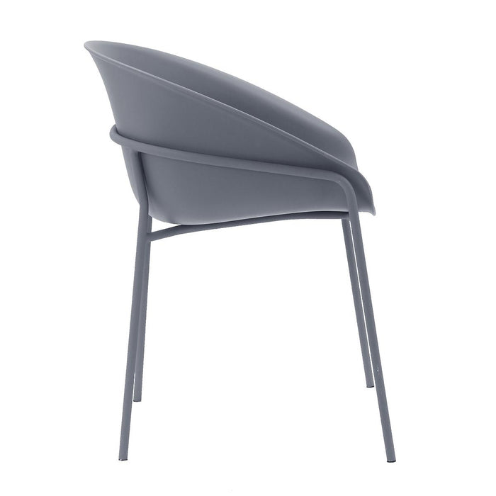 DS4U - Ella kunststof eetkamerstoel - grijs