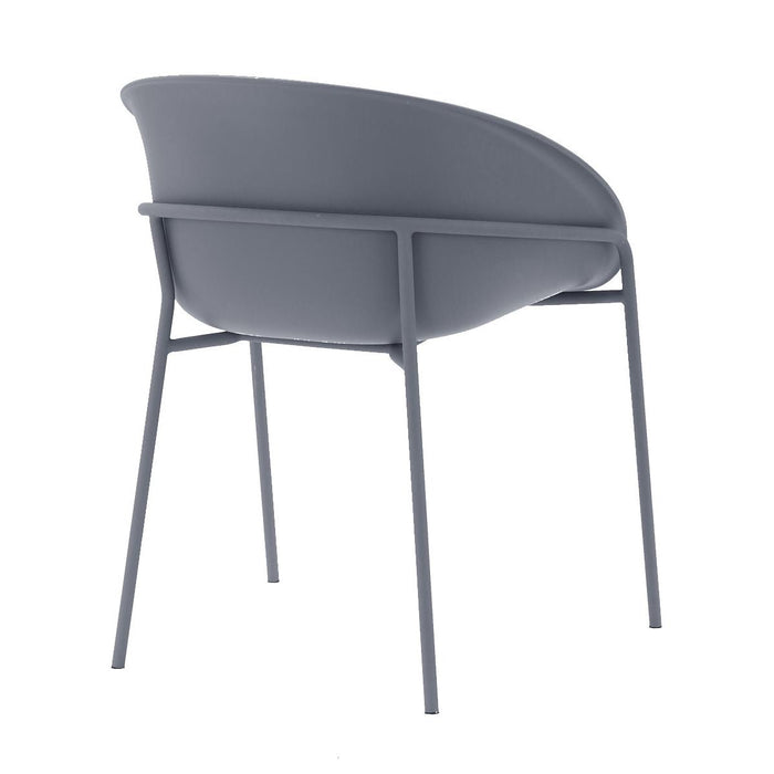 DS4U - Ella kunststof eetkamerstoel - grijs