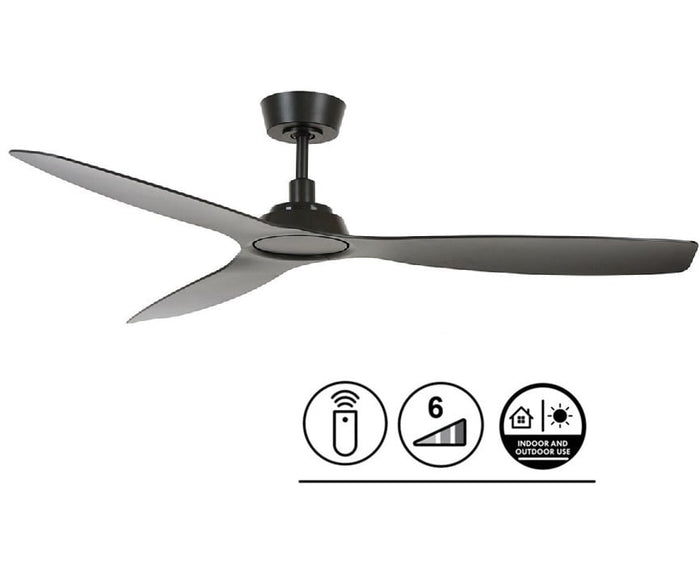 Lucci Air Plafondventilator Airfusion Moto Zwart Ø 132cm Incl.