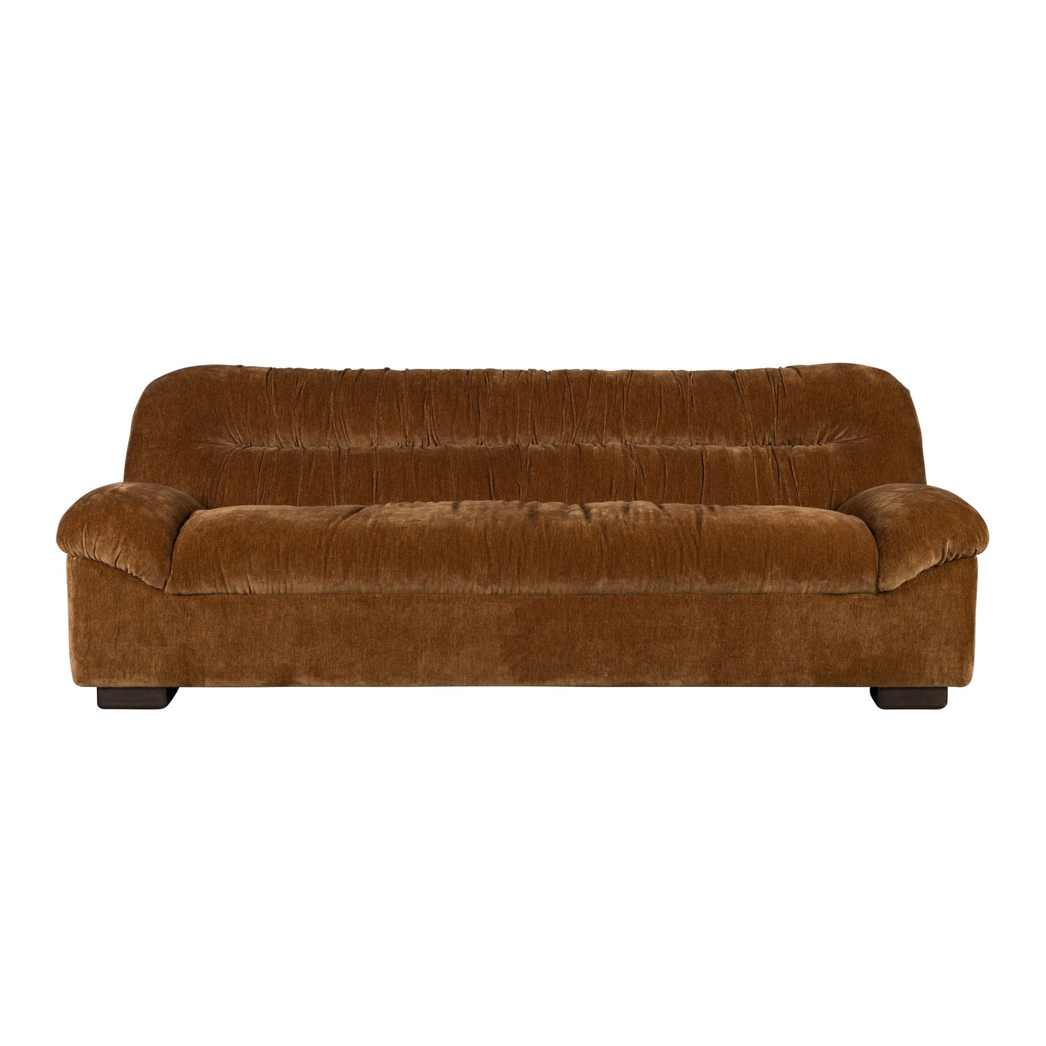 Dutchbone Douglas 3-zitsbank Velours Cognac Bruin