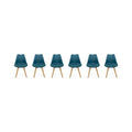 sweeek - Set van 6 eetkamerstoelen, 42x55x81cm