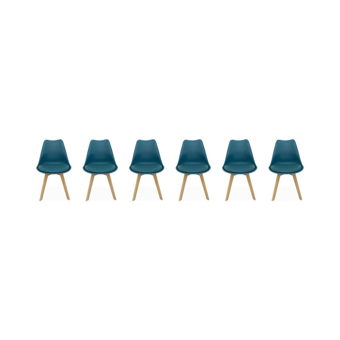 sweeek - Set van 6 eetkamerstoelen, 42x55x81cm