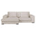 by fonQ Snug 2-zits Hoekbank met Chaise Longue Links - Crème