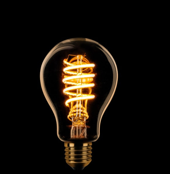 ETH Standaardlamp Filament spiraal LED 4w E27 240v 2200k dimbaar goud