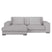 by fonQ Snug 2-zits Hoekbank met Chaise Longue Links - Lichtgrijs