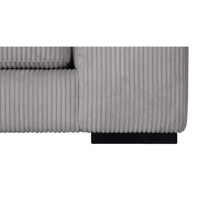 by fonQ Snug 2-zits Hoekbank met Chaise Longue Links - Lichtgrijs