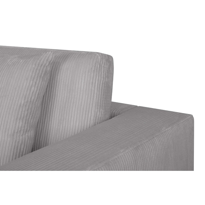 by fonQ Snug 2-zits Hoekbank met Chaise Longue Links - Lichtgrijs