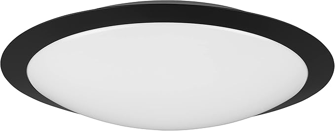 Trio Leuchten Umberto - Plafonniere - LED - IP44 - Mat Zwart