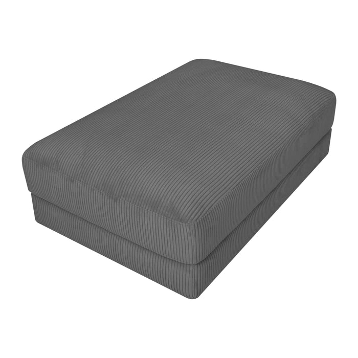 by fonQ Snug Hocker - Rib - Donkergrijs