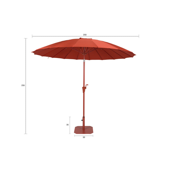 Zuiver Sunshine Parasol Set Marsala Rood