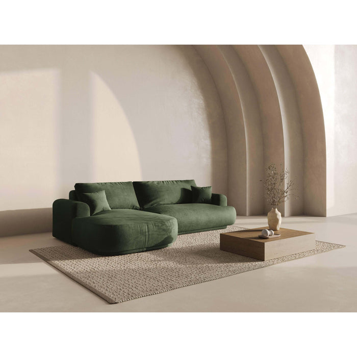 Micadoni Hoekslaapbank links met opbergvak Ella velvet