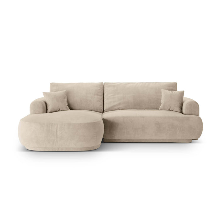 Micadoni Hoekslaapbank links met opbergvak Ella velvet