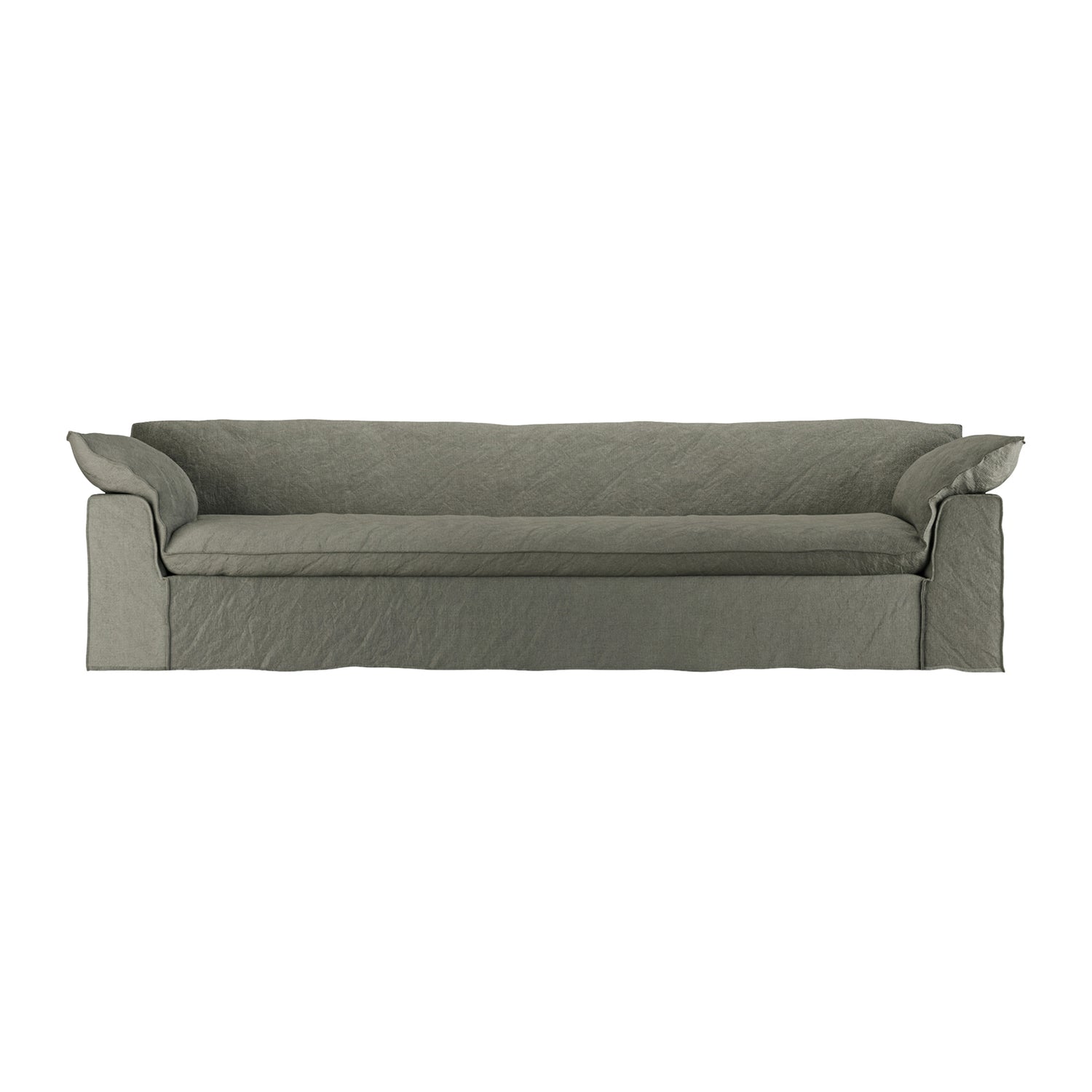 HKliving Nomad 5-zitsbank - Linnen - Army Green