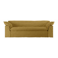 HKliving Nomad 3-zitsbank - Linnen - Burnt Ochre
