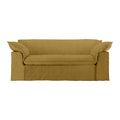 HKliving Nomad 2-zitsbank - Linnen - Burnt Ochre