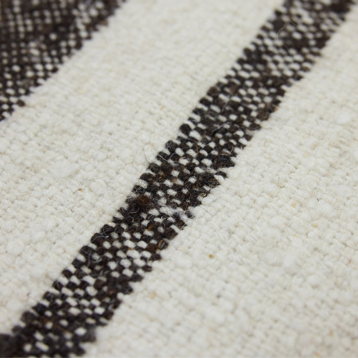 HKliving Striped Woolen Kelim Vloerkleed 200 x 300 cm - Crème