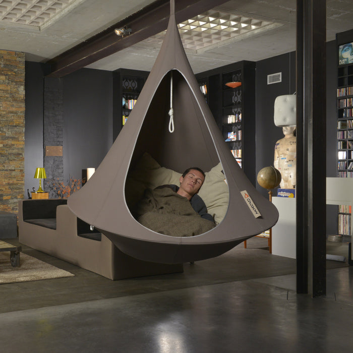Cacoon Single Hangstoel  - Taupe