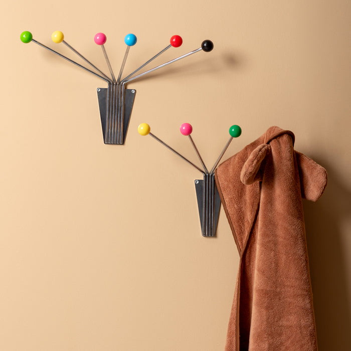 present time - Hat Rack Neptune Chrome w. Coloured Balls Large