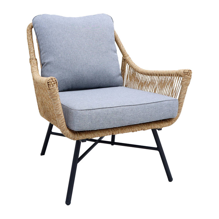 sweeek - Lage wicker loungeset 4 plaatsen - Kuta