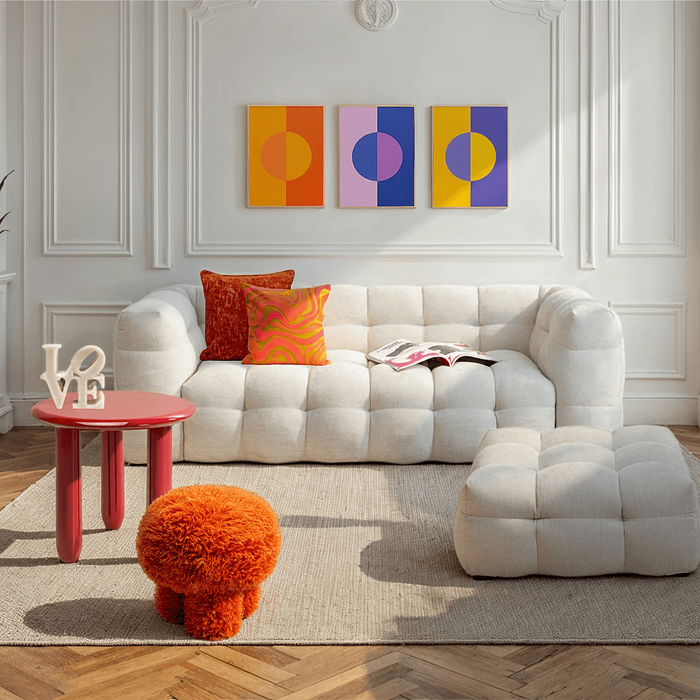 Kruk Salamanca rechthoek creme Kare Design