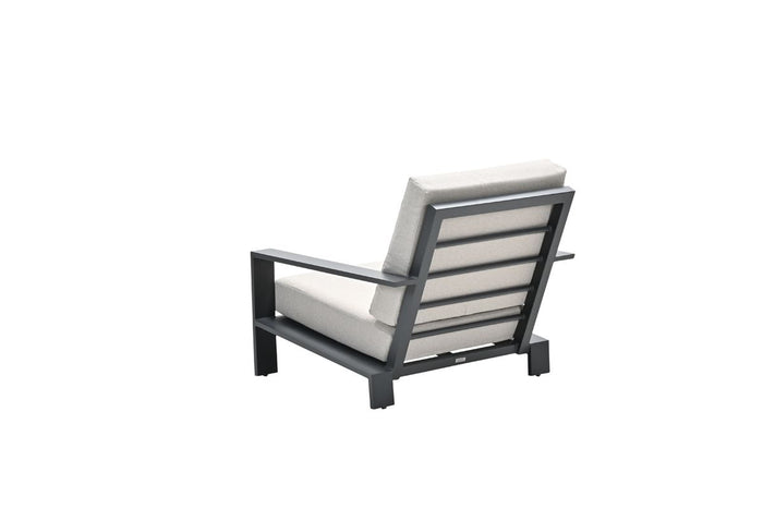 Lincoln lounge fauteuil - carbon black - desert sand