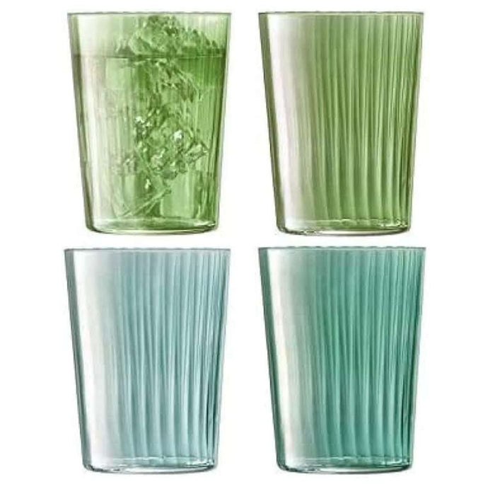 L.S.A. - Gems Tumbler Glas 560 ml Set van 4 Stuks Assorti