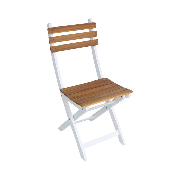 sweeek - Inklapbare acacia tuinstoel (Set van 2)