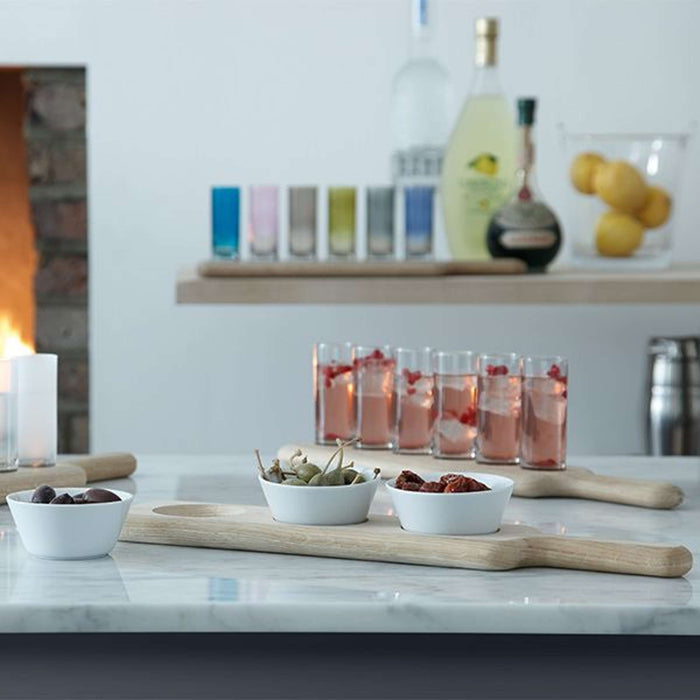 L.S.A. - Paddle Wodka Set met Serveerplank Set van 6 Stuks
