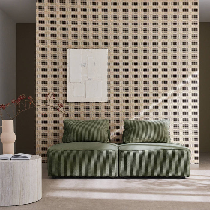 sweeek - Fauteuil voor modulaire bank ribfluweel (set van 2)