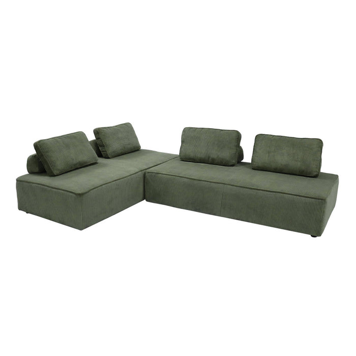 sweeek - Fauteuils in corduroy 2 zitplaatsen (set van 2)