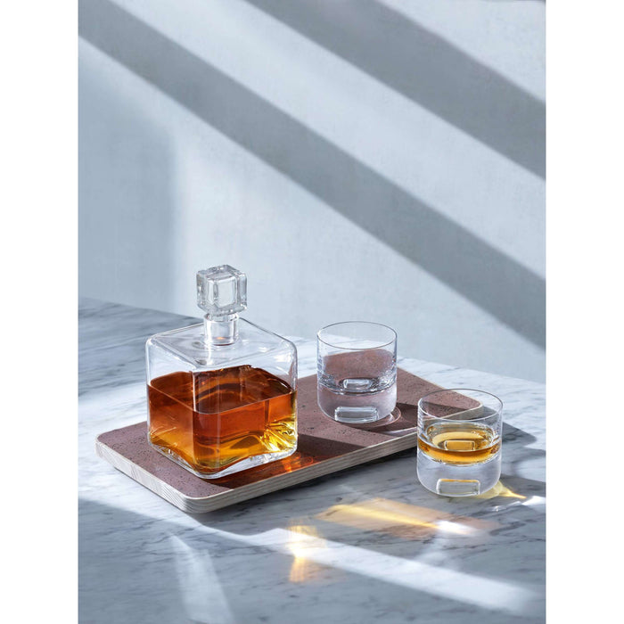L.S.A. - Cask Whisky Connoisseur Set met Dienblad Set van 3 Stuks