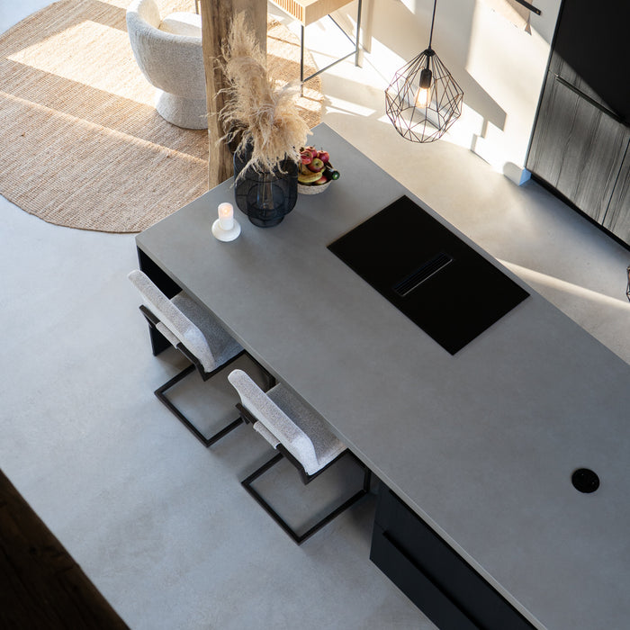 Bronx71 Velvet barkruk Lio taupe 70 cm