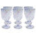 Kare Design Ice Flowers wijinglazen - paars - 6st