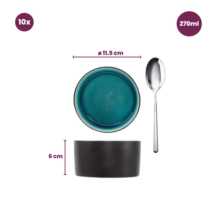 Cosy & Trendy Kleine Kommen Streetfood ø 12 cm | 270 ml - 10 Stuks