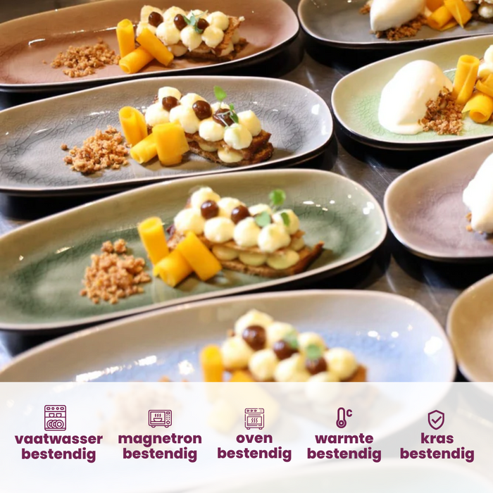 Cosy & Trendy Tapasborden Streetfood 22.5 x 10 cm - 10 Stuks