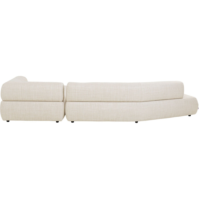Hoekbank Bow rechts creme Kare Design