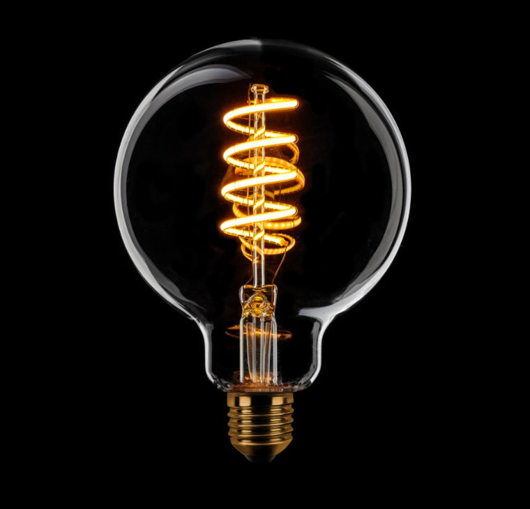 ETH Globe 95mm Filament spiraal LED 4w E27 240v 2200k dimbaar helder