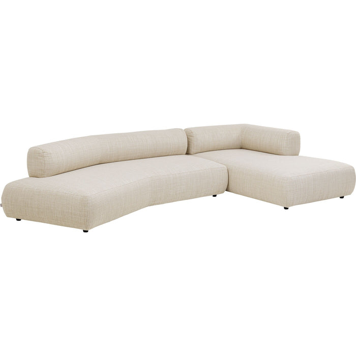 Hoekbank Bow rechts creme Kare Design