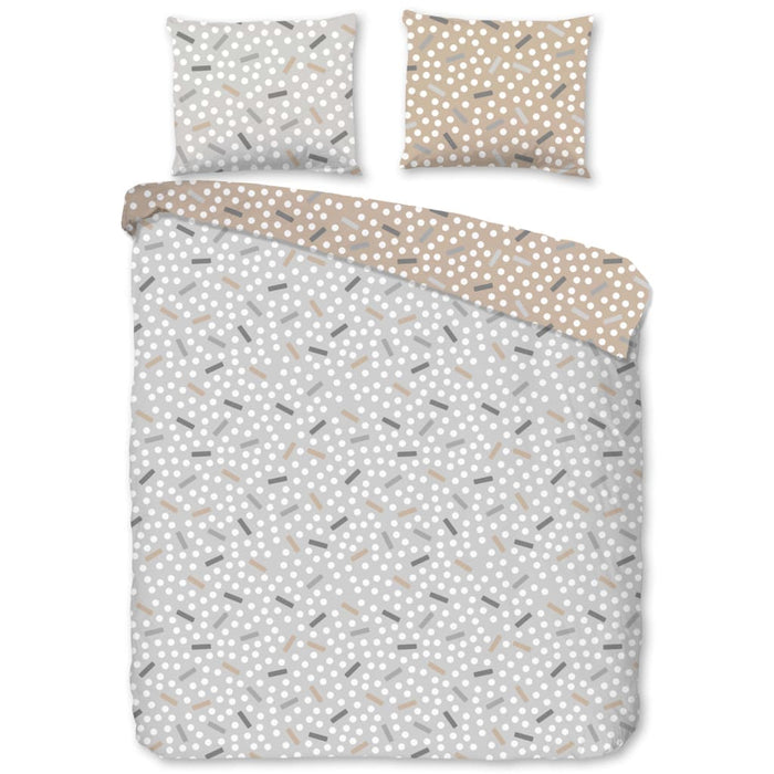 Good Morning Dekbedovertrek BERT 140x200|220 cm grijs