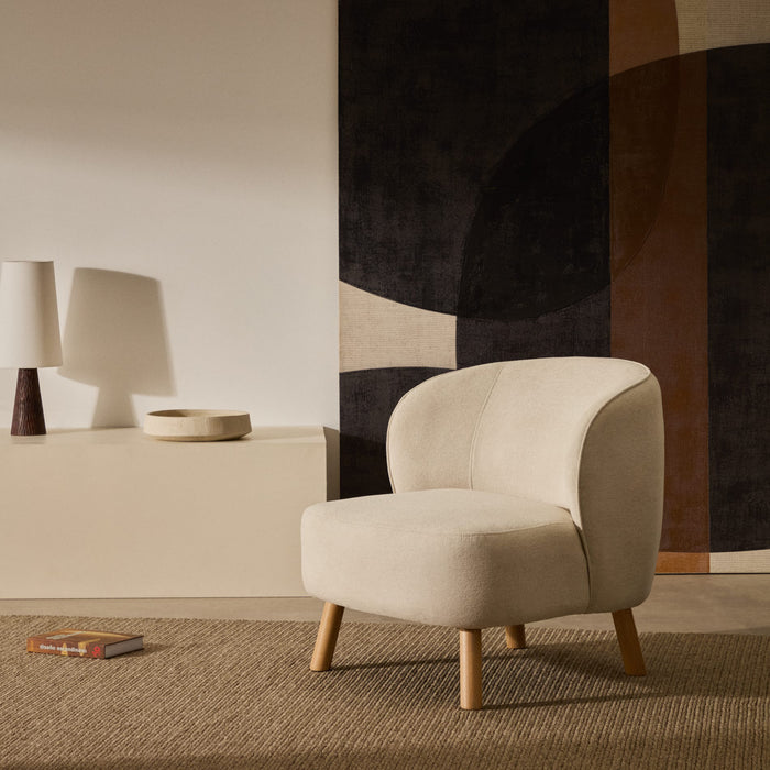Kave Home Ulit Fauteuil - Chenille - Beige