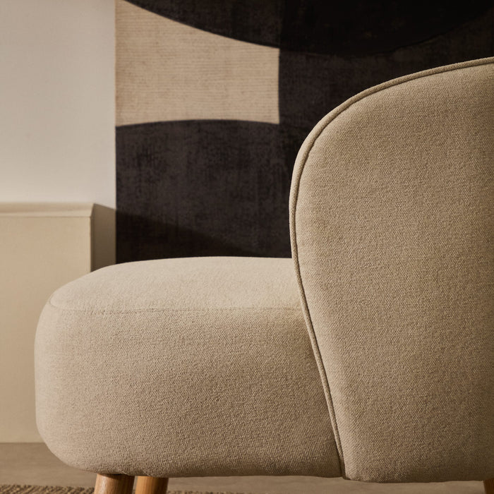 Kave Home Ulit Fauteuil - Chenille - Beige