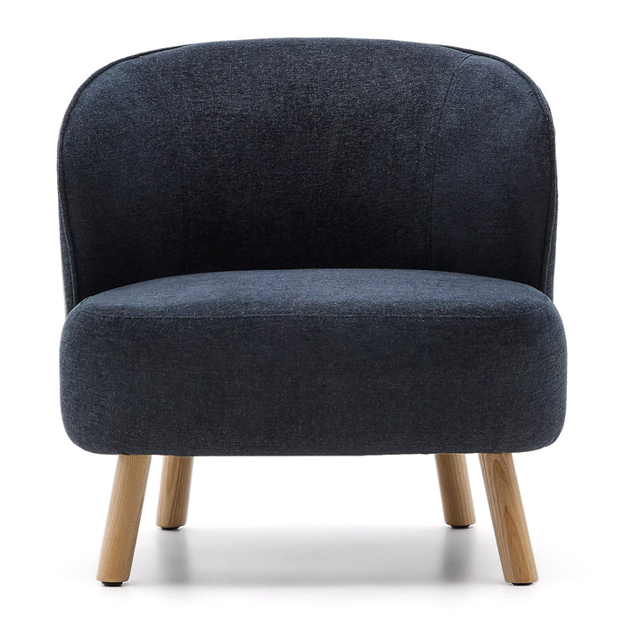 Kave Home Ulit Fauteuil - Chenille - Blauwgrijs