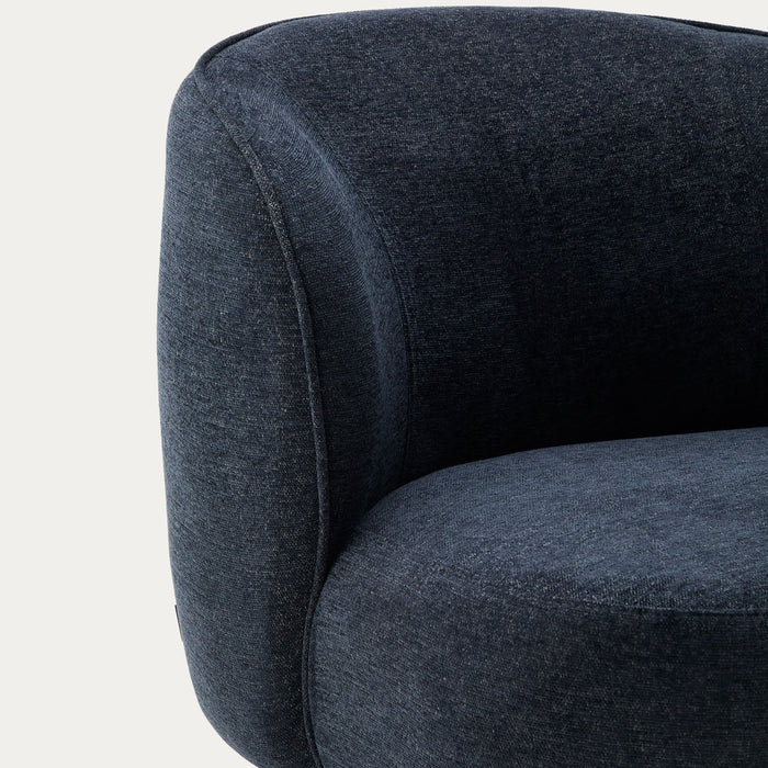 Kave Home Ulit Fauteuil - Chenille - Blauwgrijs