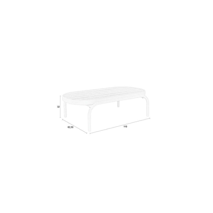 Zuiver Vista Tuin Salontafel| Tafel loungeset  - Beige