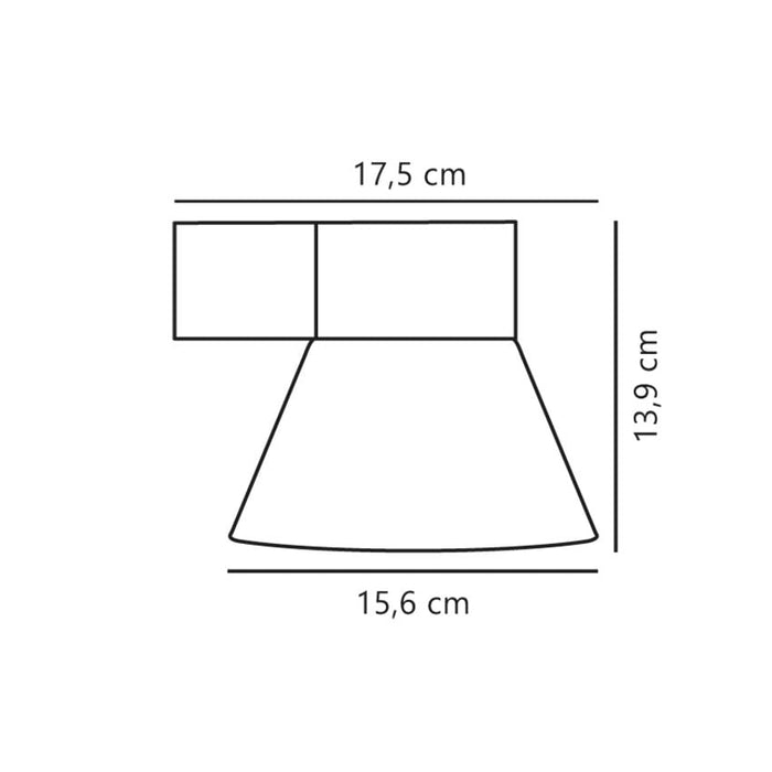 Nordlux Kyklop Wandlamp - Cone - Zwart